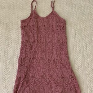 Pink Lace Dress